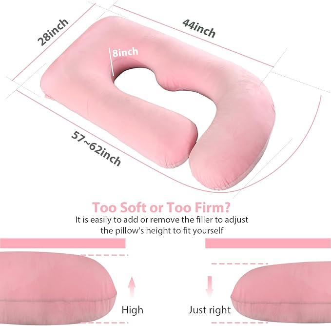 BATTOP Pregnancy Pillows for Sleeping- U Shaped Full Body Maternity Pillow - Image 7