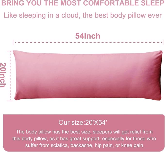 DOWNCOOL Large Body Pillow Insert- Breathable Full Body Pillow - Image 6