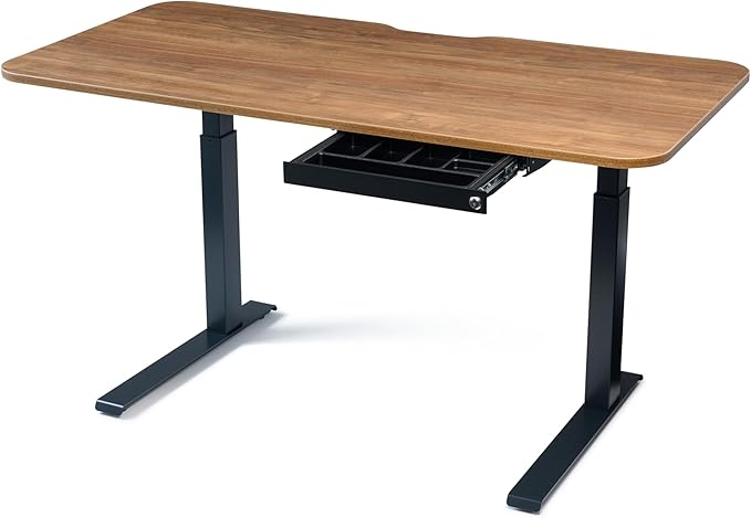 PERFECT POSTURE Max Under Desk Storage Drawer – Large Desk Drawer with Lock for Regular & Sit-Stand Standing Desks, Black (16.2” x 9.3")