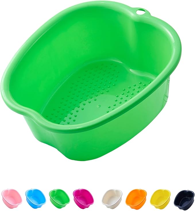 AXLOFO® Foot Soaking Bath Basin, Large Plastic Foot Soaking Tub, Feet Massage by AXLOFO