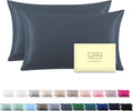 Silk Pillow Cases 2 Pack Soft Breathable and Sliky King Size Pillow Cases Set by Suatien