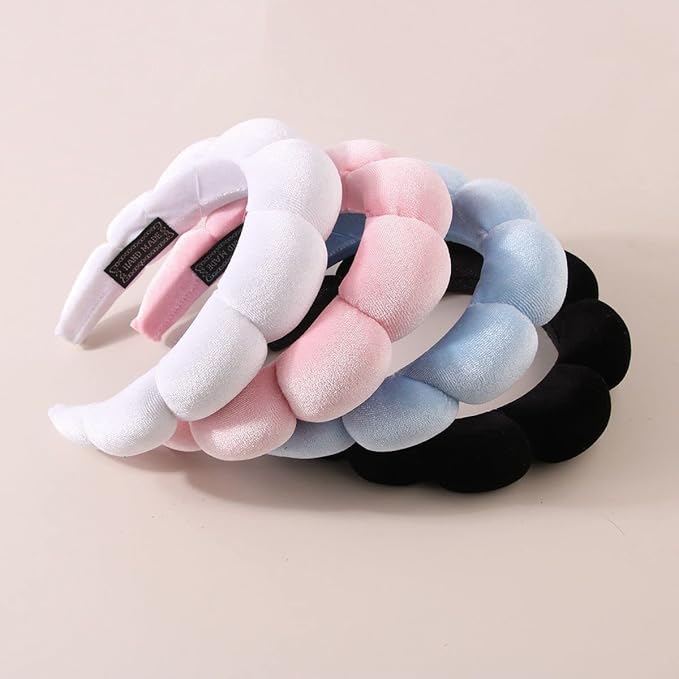 Luckybear Spa Headband for Face Washing, Velvet Makeup Headband - Image 7