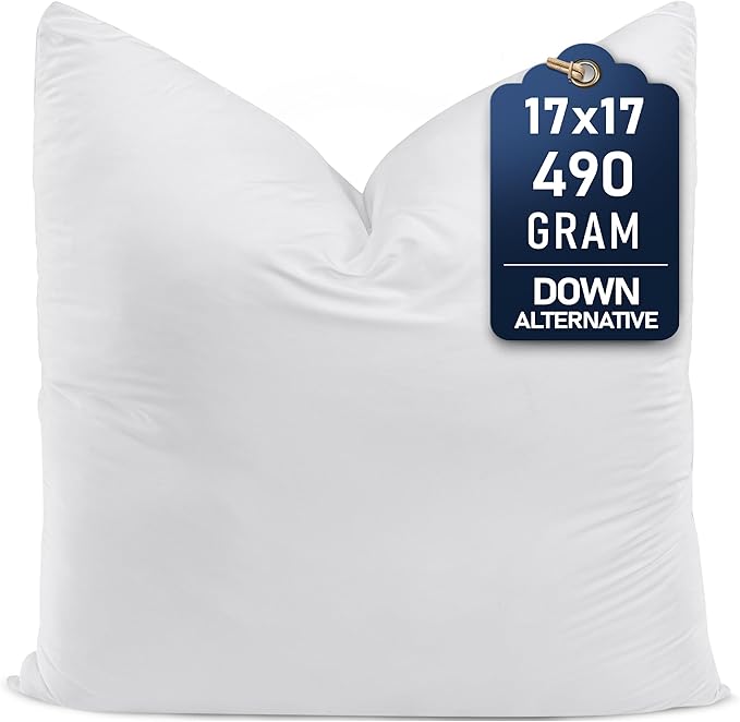 Utopia Bedding Throw Pillows – 17 x 17 Inches Down Alternative Pillows by UTOPIABEDDING