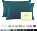 Silk Pillow Cases 2 Pack, Soft Breathable and Sliky Standard Size Pillow Cases by Suatien