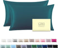 Silk Pillow Cases 2 Pack Soft Breathable and Sliky King Size Pillow Cases Set by Suatien