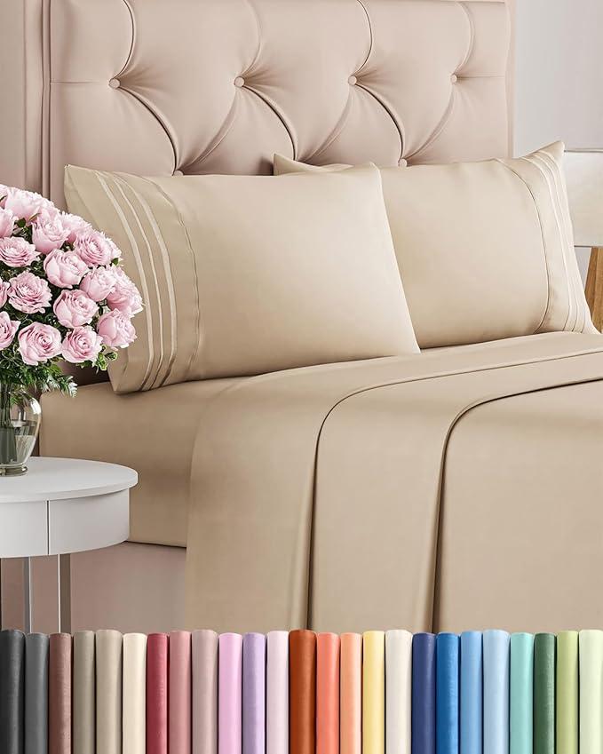 Queen Size 4 Piece Sheet Set by CGKUnlimited