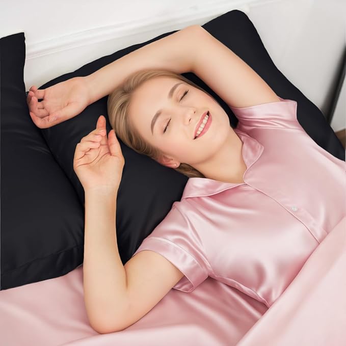 INSSL Silk Pillowcase for Women, Mulberry Silk Pillowcase for Hair and Skin and - Image 2