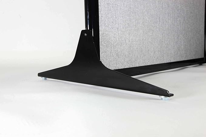 Versare Workstation Partition | Portable Wall Divider | Modern Office Cubicle | Free Standing Privacy Screen | Flexible Work Space | 66" x 70" Urban Oak Wood Grain Panels No Window