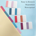 ELII 500 PCS Sticky Index Tabs 2 Inch Colorful Sticky Tabs for Notebooks, Page Markers Tabs for Binders