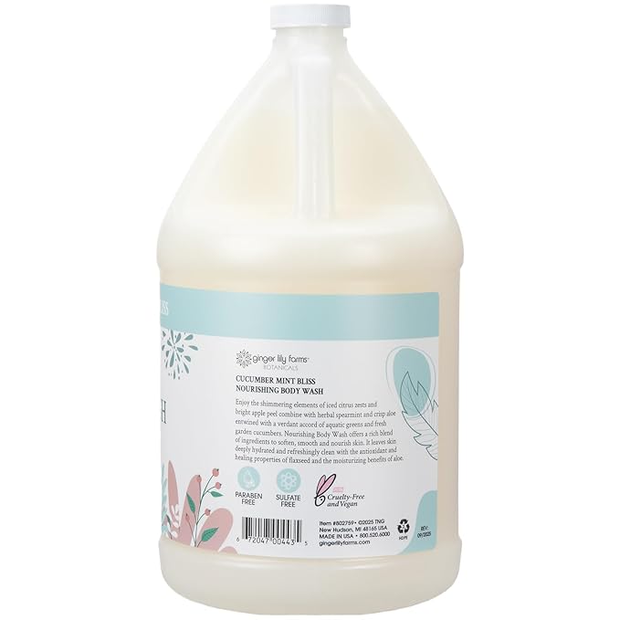 Ginger Lily Farms Botanicals Nourishing Body Wash, 100% Vegan & Cruelty-Free - Image 2