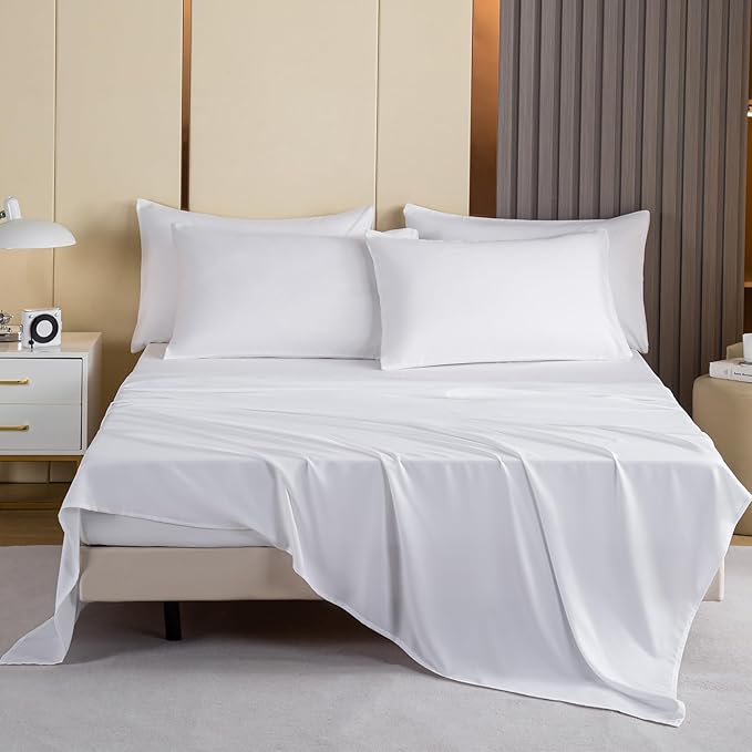 Lavisun Flat Sheets 2 Pack, Hotel Quality Flat Bed Sheets, Brushed Microfiber - Image 2