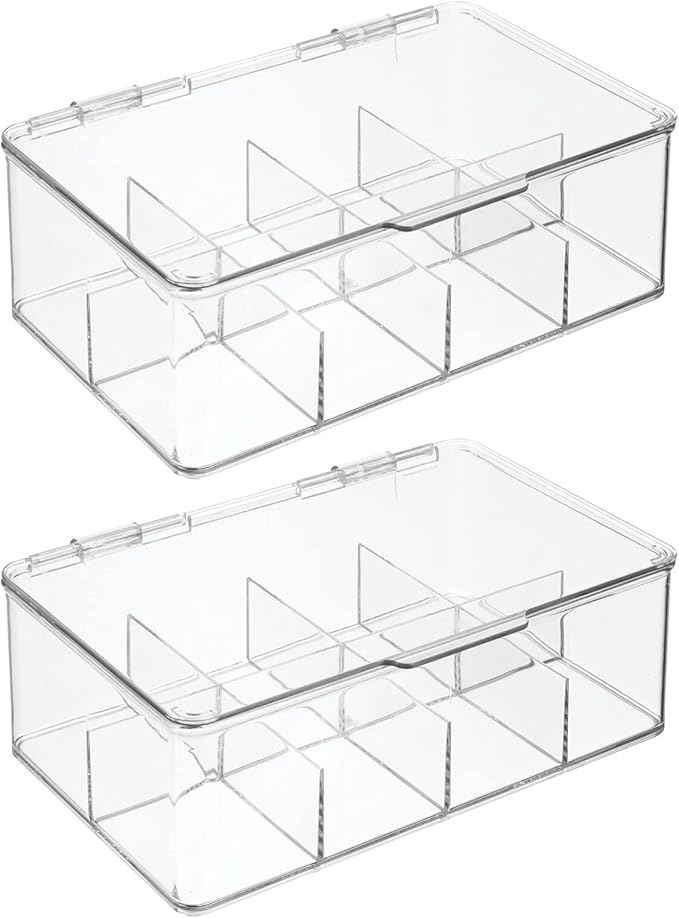 mDesign Plastic Divided First Aid Storage Box Kit - Image 9