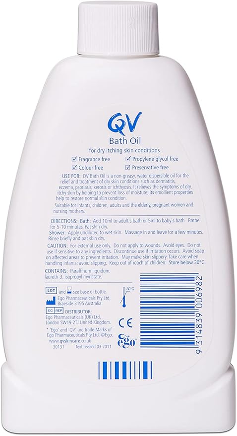 QV Bath Oil 250ml - Image 3