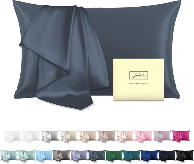 Mulberry Silk Pillowcase for Hair and Skin Pillow Case by Suatien