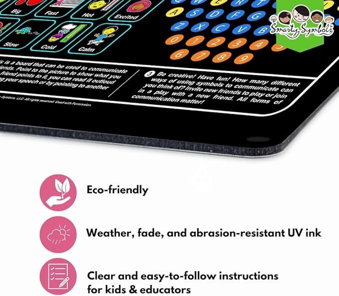 Weather-Proof Aluminum School Playground Communication Board for Autism - Outdoor Inclusive Communication Aid, Lightweight & Durable for Autism & Inclusive Play