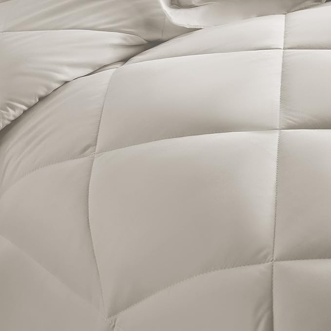 CozyLux Queen Comforter Set Beige - Image 9