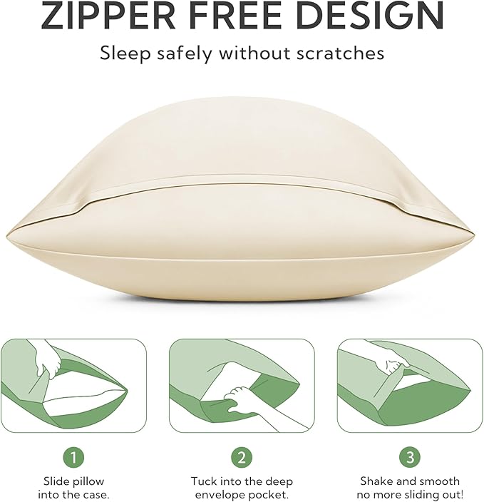MR&HM Standard Pillow Cases Set of 2, Cooling Pillow Case - Image 6