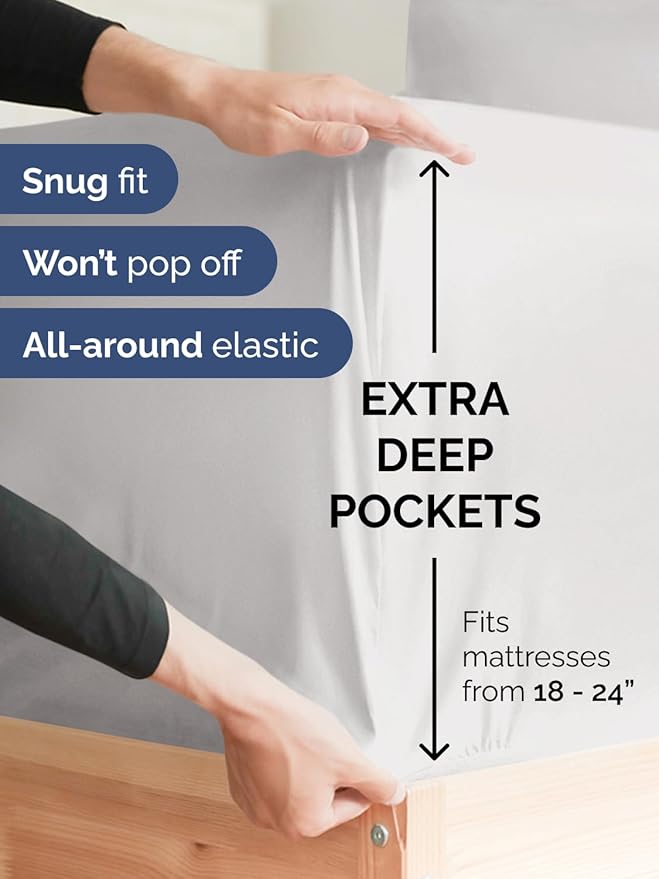 Extra Deep King Fitted Sheet - Image 2