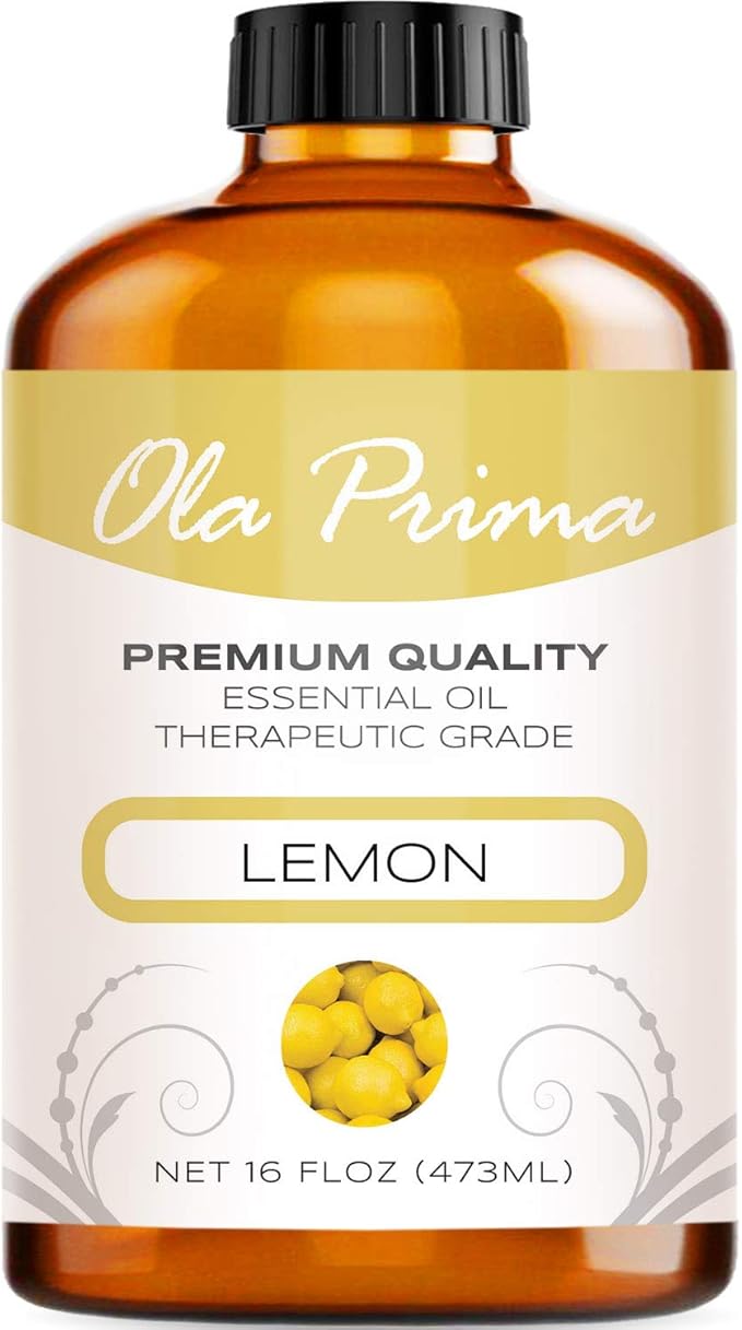 Ola Prima Oils Lemon Essential Oil 16oz Bulk, Essential Oil by OlaPrima