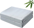 Bamboo Viscose Flat Sheets Only, 400 Thread Count Sateen Weave King Size Flat by ZaizaiHome