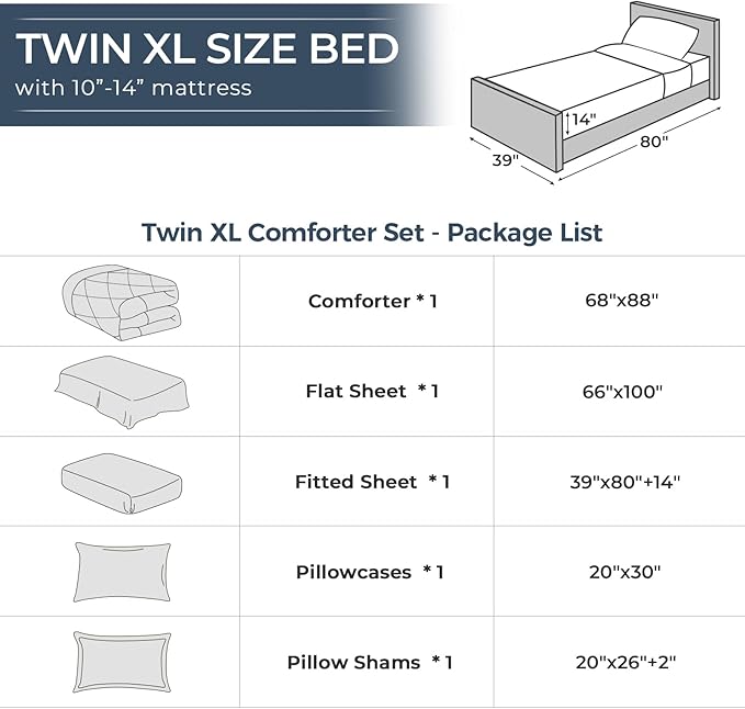 HEVUMYI Linen Twin-XL Comforter Set - Image 8