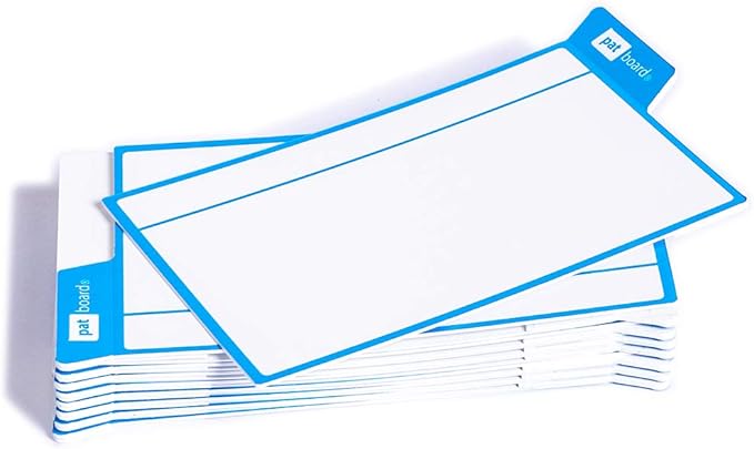 PATboard Scrum Board and Kanban Board - 16 Task Cards Medium - with nanocups® for Glass - Blue