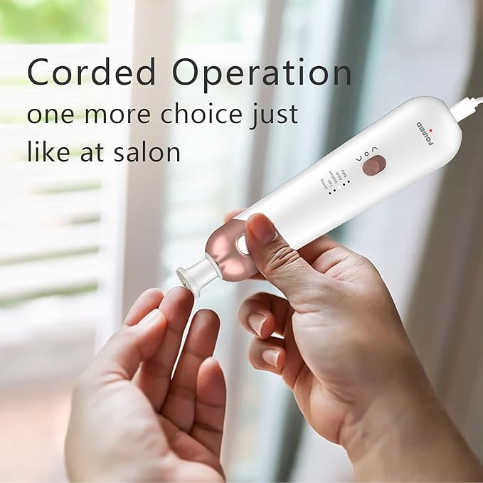 Professional Manicure Pedicure Kit, Electric Nail File Set, Cordless Electric - Image 6