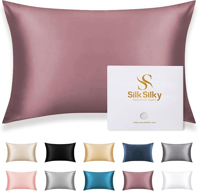 SilkSilky 100% Mulberry Silk Pillowcase by SilkSilky