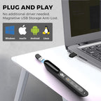 AMERTEER Wireless Presenter,Support Hyperlink RF 2.4GHz Powerpoint PPT Clicker Presentation Remote Control Laser Pointer Flip Pen