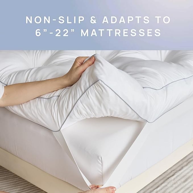 SHOUREN 5 Inch Memory Foam Mattress Topper California King - Image 4