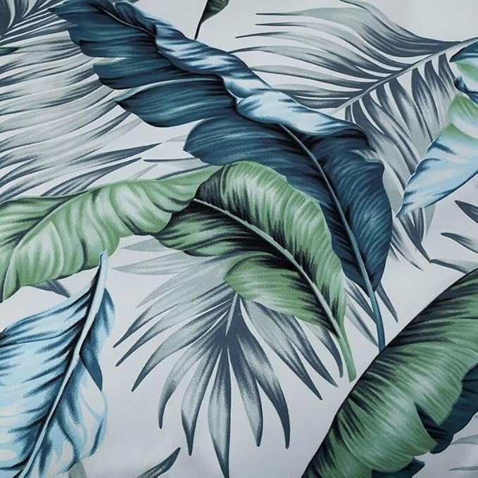 OAITE Duvet Cover Queen Size, Reversible Summer Leaf Green Duvet Cover Set - Image 6