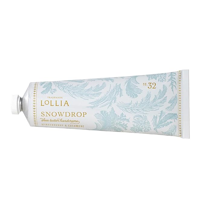 LOLLIA Snowdrop Handcreme, 4 oz, 113 g, Winterberry & Cashmere Fragrance by LOLLIA
