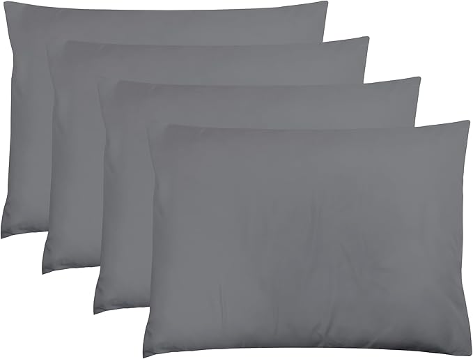 ZPECC Dark Gray Pillow Cases Standard Size Set of 4, 20x26 Envelope Closure by ZPECC-ABrandThatHasBeenFocusedOnBabyProductsFor18Years
