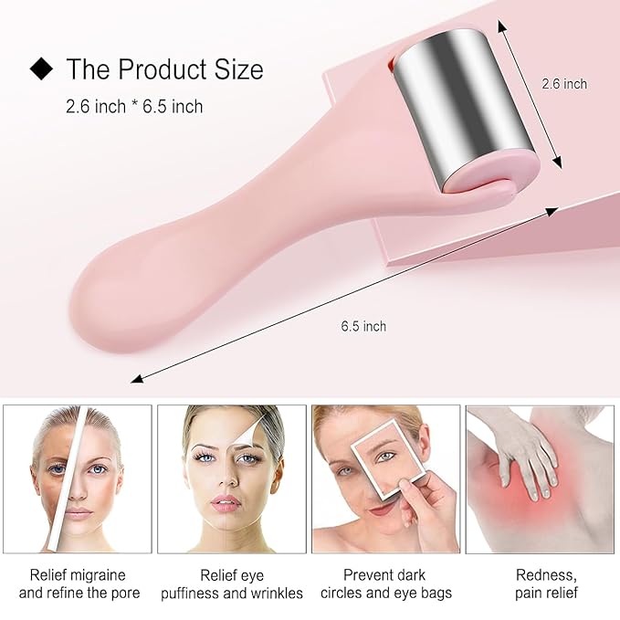 MAANGE Ice Roller for Face 1 Piece Stainless Steel Facial Roller Ice Face - Image 2