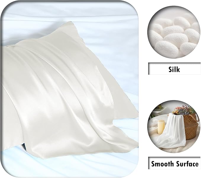 Mulberry Silk Pillowcase for Hair and Skin Pillow Case - Image 2