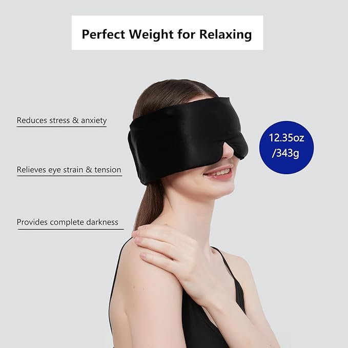 Weighted Facemask Silk ALASKA BEAR Eye Mask - Image 2