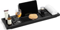 Teak Bathtub Tray | Adjustable Width Tray by Unknown