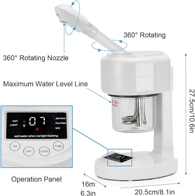 JOSTZHXIN Facial Steamer Nano Ionic Face Steamer - Image 2
