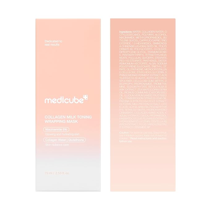 medicube Wrapping Mask Collagen Glazed Milky Glow Daytime Peel Off Mask | Quick - Image 9