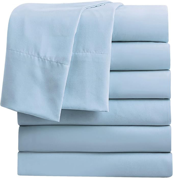 FreshCulture King Flat Sheets Only, Soft Microfiber Bedding Sheets by FreshCulture