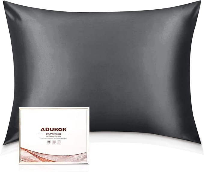 Adubor Mulberry Silk Pillowcase 2 Pack Pillow Cases by Adubor