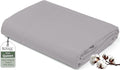 Royale Linens 100% Organic Cotton Queen Flat Sheet Only by ROYALELINENS
