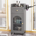 Salon Cart with Wheels & Adjustable Shelf, 3-Tier Rolling Beauty Trolley by OmySalon