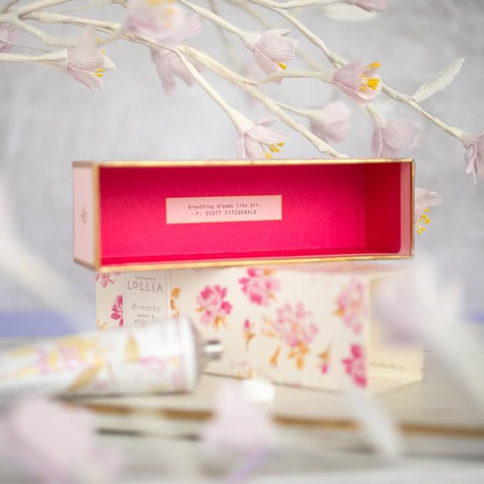 LOLLIA Breath Handcreme, 4 oz, Peony & White Lily Scented Hand Cream - Image 5