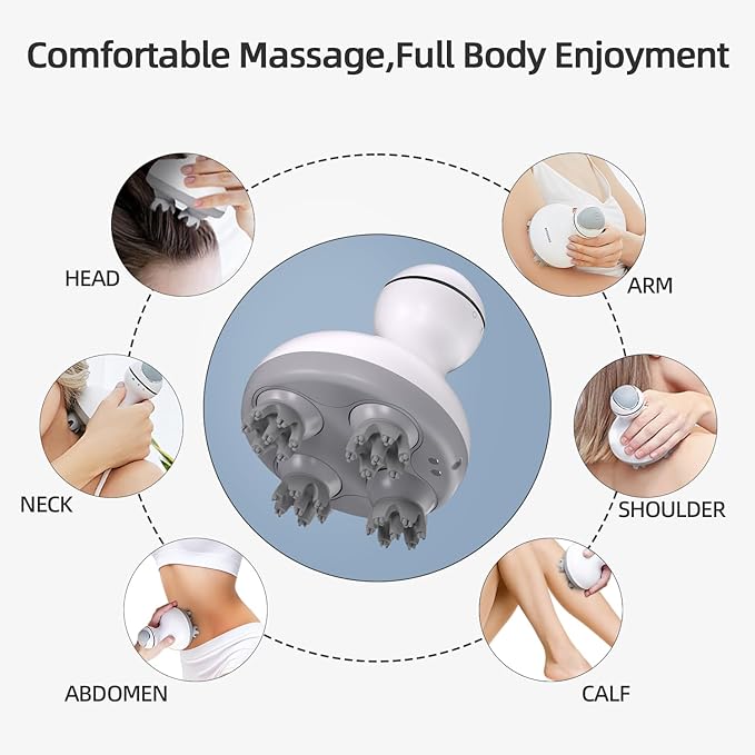 cotsoco Electric Cordless Head & Scalp Massager - Image 3