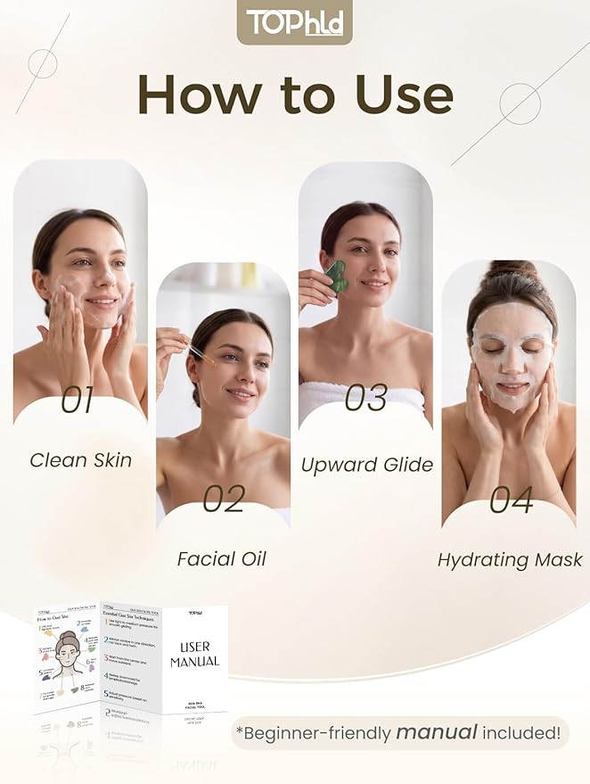 Gua Sha Facial Tool – Jade Guasha Tool - Image 3