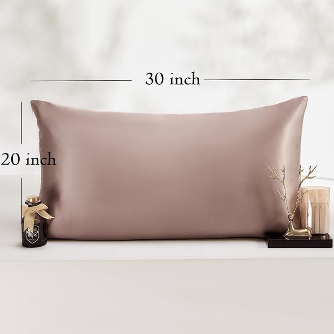 Queen Satin Pillowcase for Hair 2pc, Similar to Silk Pillow Cases, Easier Care - Image 6