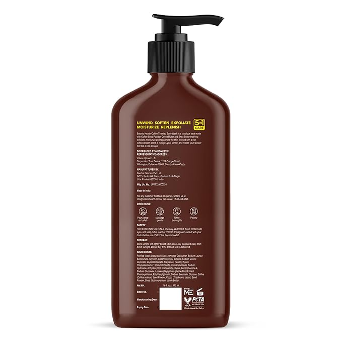 Botanic Hearth Coffee Tiramisu Body Wash – 5-in-1 Nourishing Cleanser - Image 9