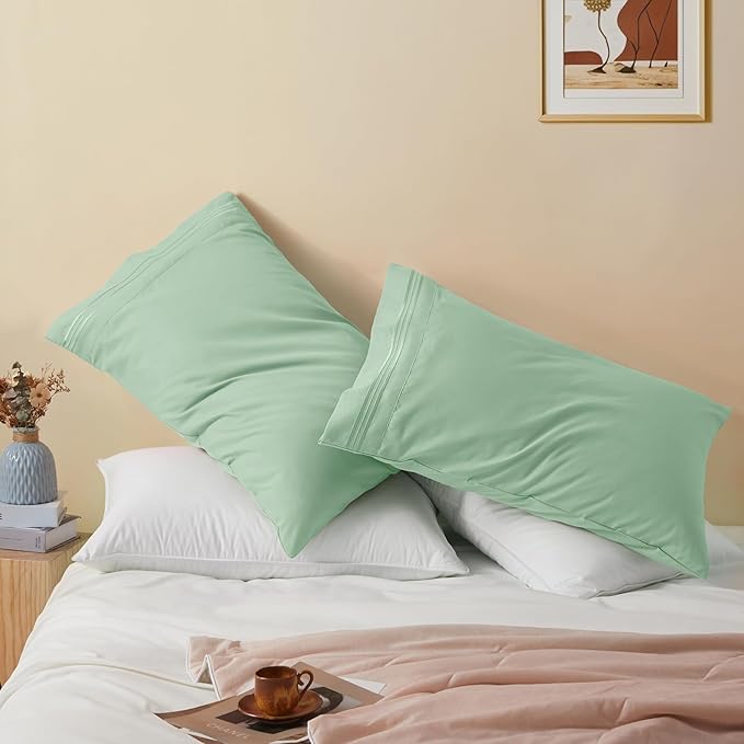 Vonty 2 Pack King Pillow Cases - Image 4