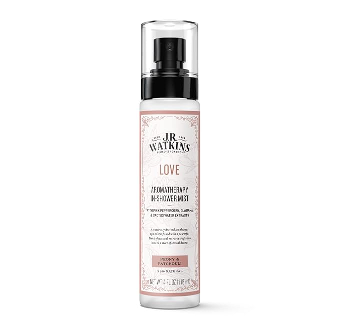J.R. Watkins Love Aromatherapy in-Shower Mist, Natural Peony & Patchouli by JRWatkins